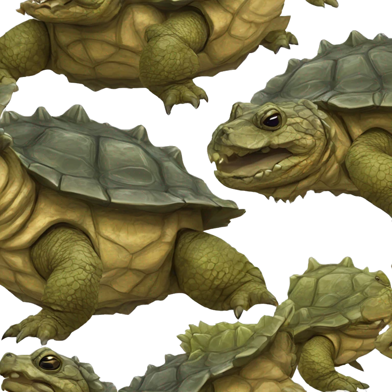 Alligator snapping turtle emoji