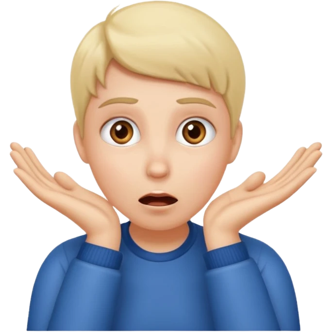 suprised angle, hands on cheeks emoji