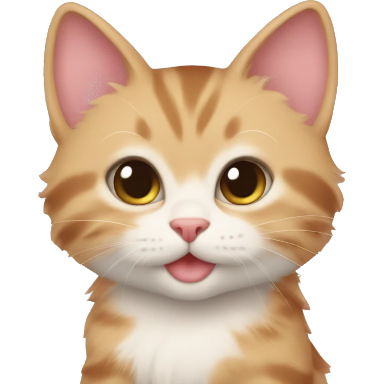 sweet kitten love emoji