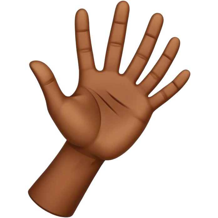 upside hand emoji