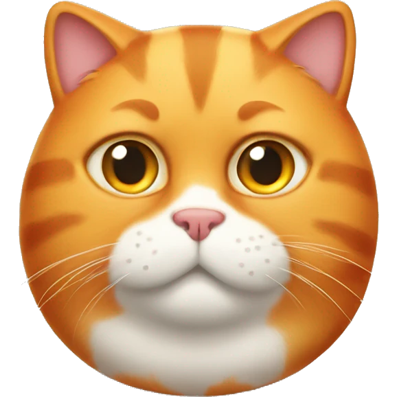 Orange fat cat emoji
