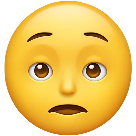 An emoji making judging face emoji