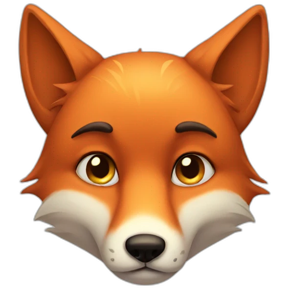 Sad fox emoji
