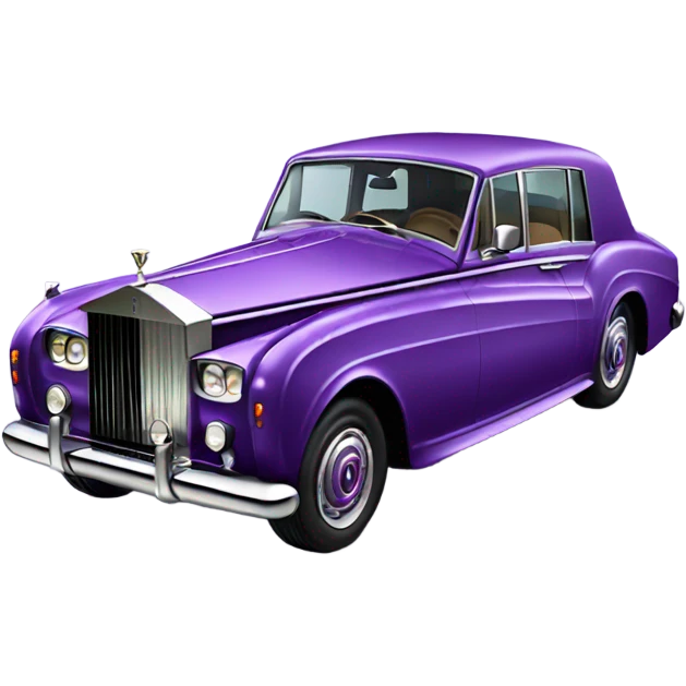 Purple rolls Royce  emoji