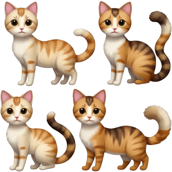 Cats with Fluffy Tails emoji