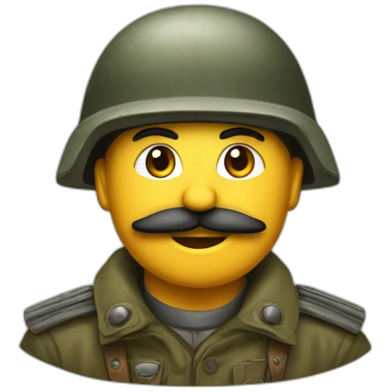 petit mouchtachu allemand qui a commencer la 2eme guerre mondial emoji