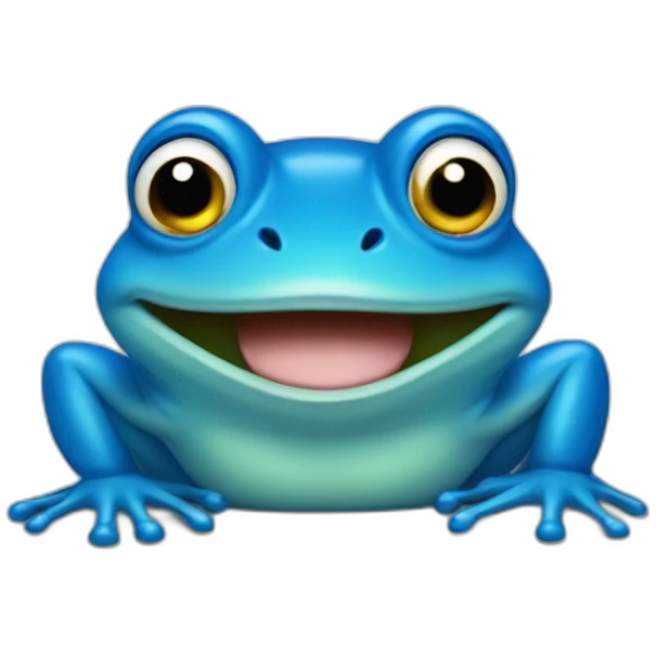 blue frog emoji