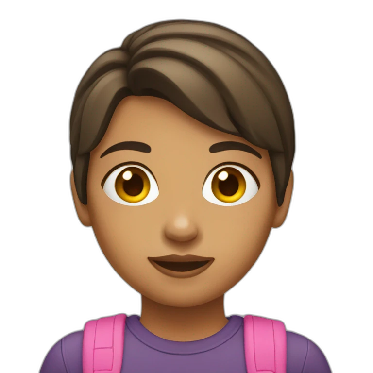 Jeune fille en short emoji