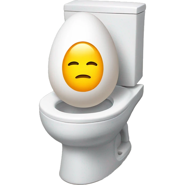 egg in toilet  emoji