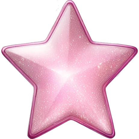 Light pink and white sparkly star dream perfume  emoji