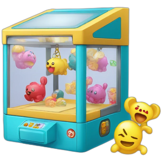 claw machine and gashapon emoji