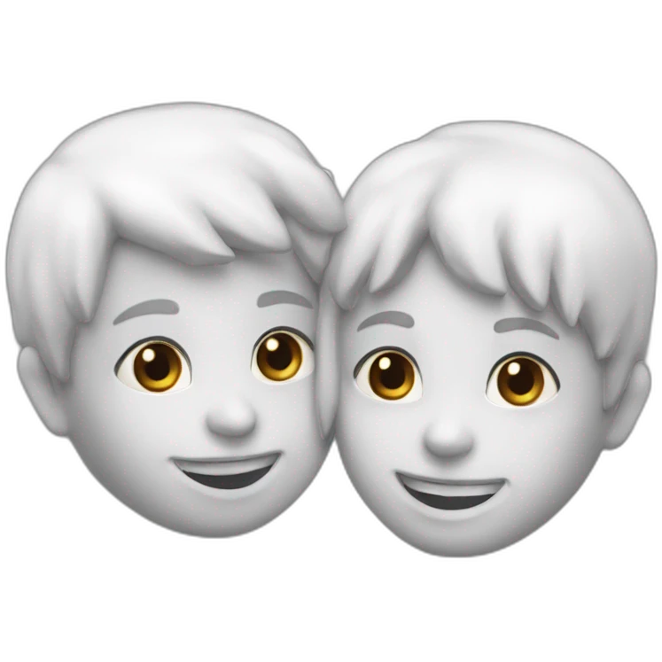 deux petits cœurs blancs emoji