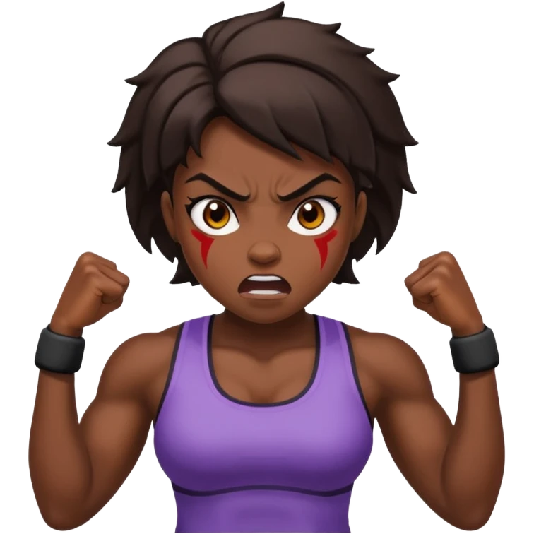 female gym trainer angry emoji
