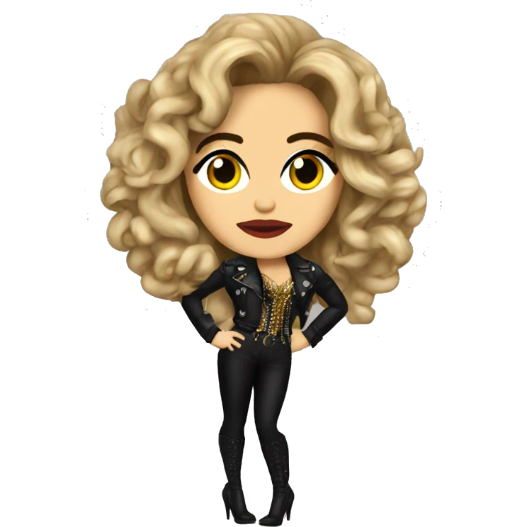 Cantante Gloria Trevi vestida de medusa emoji