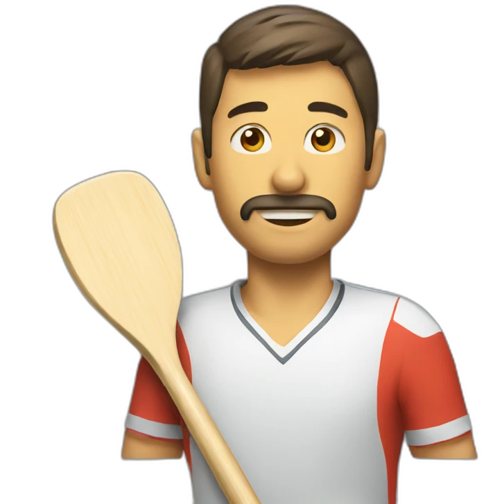 Playing paddel emoji