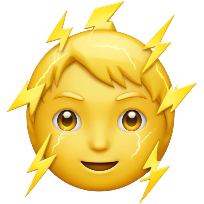 Lightning face emoji emoji