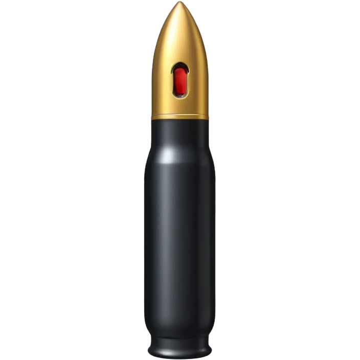 black long bullet 7-.62 emoji