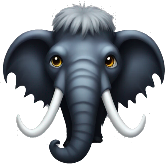 Goth mammoth emoji