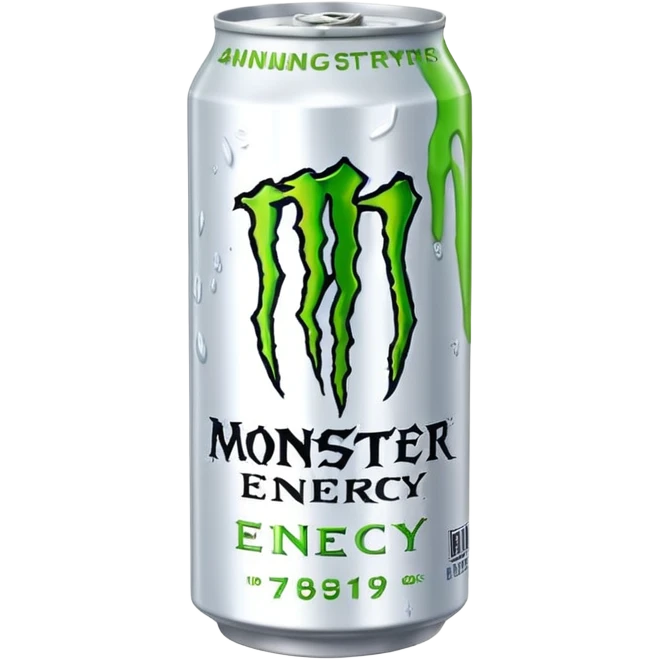 White monster energy drink emoji