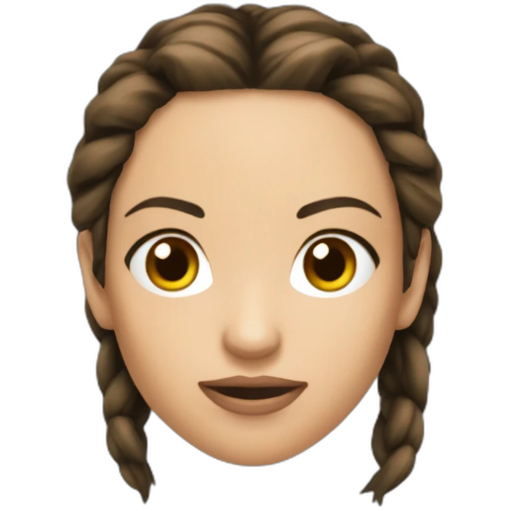 Laura croft face emoji