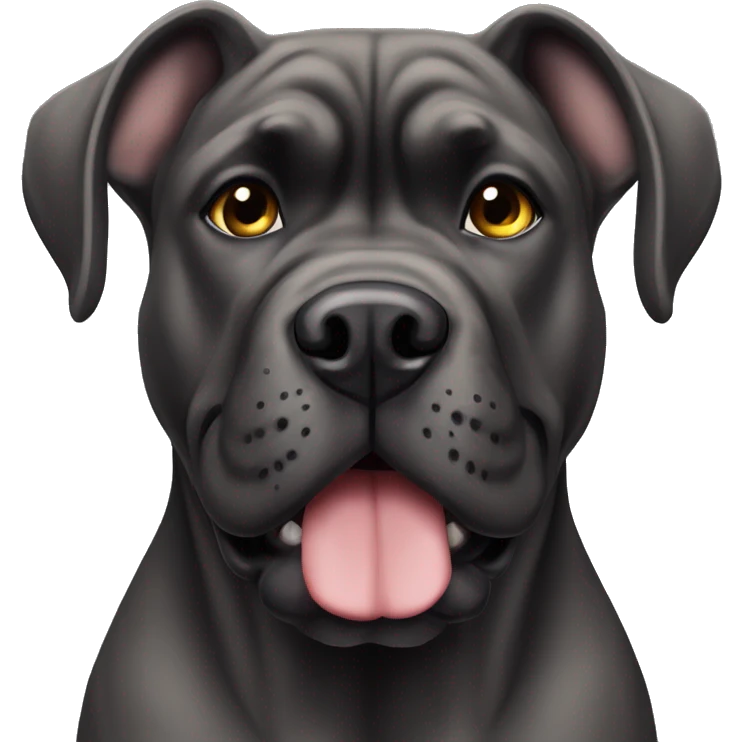 Cane Corso dog pointy ears emoji