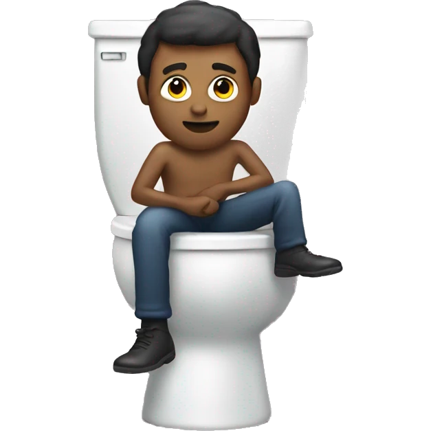 Man in a toilet emoji
