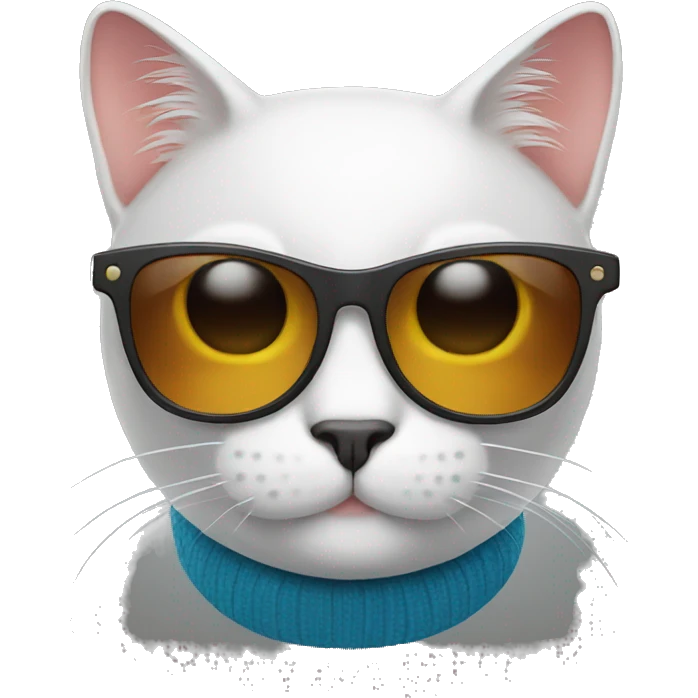 Cat with sunglasses emoji