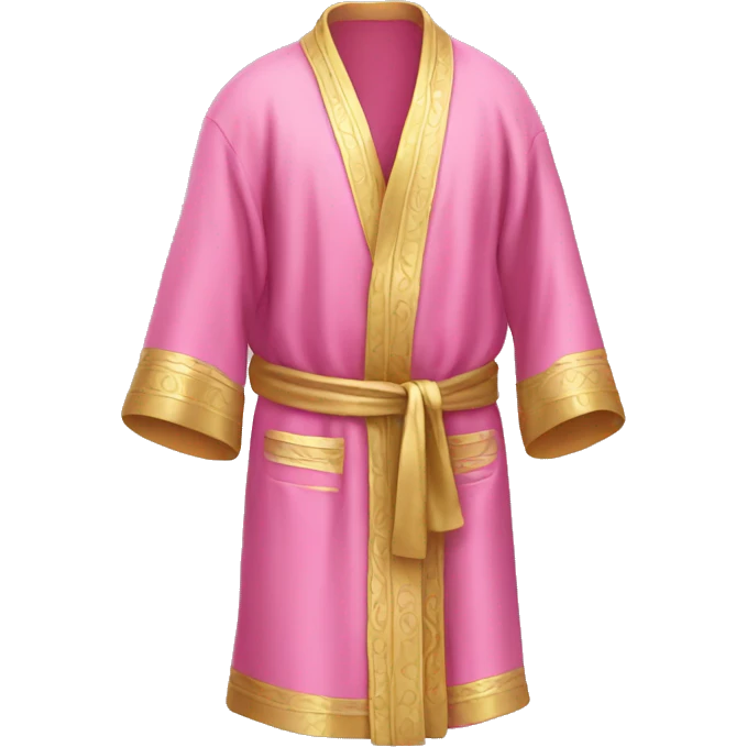 pink and gold robe emoji