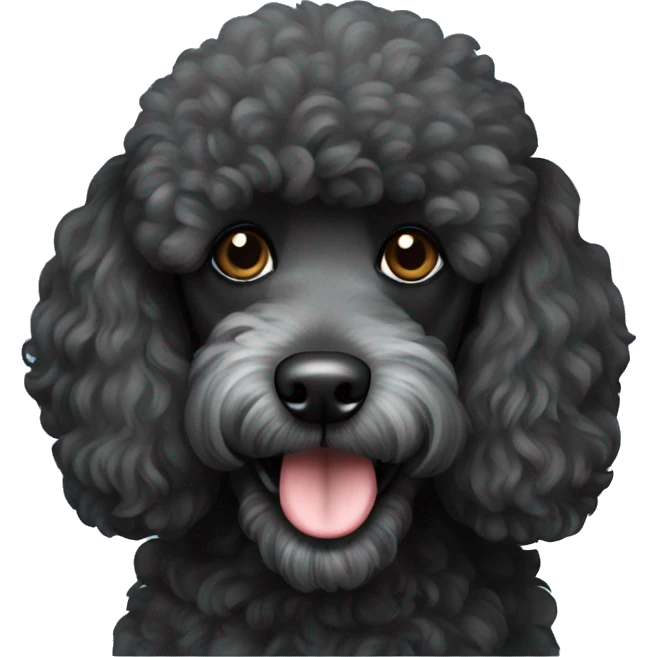 black poodle emoji