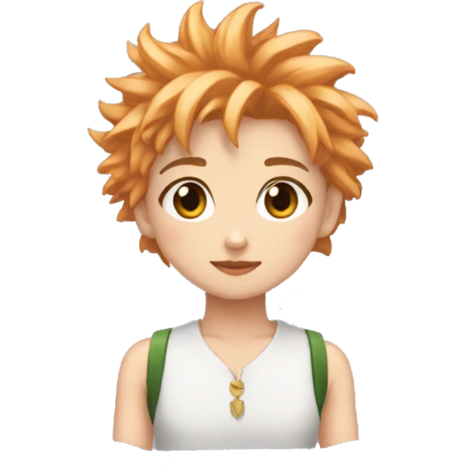 une fille avec des boucles un haut bakugo emoji