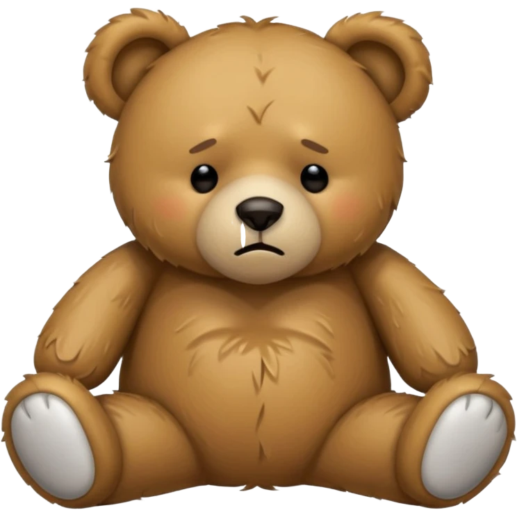 Hungover teddy bear  emoji