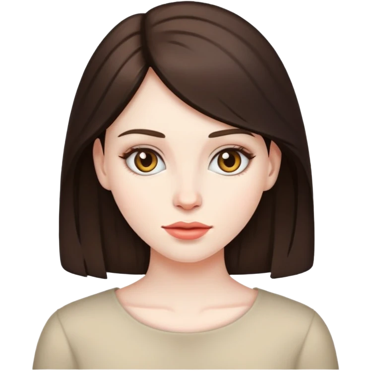 Голая брюнетка emoji