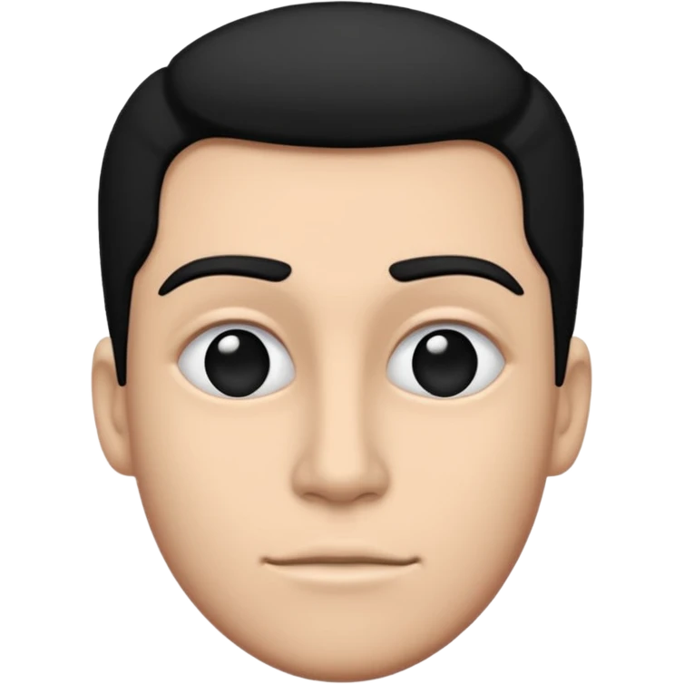 gigachad, black and white emoji