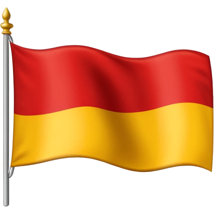 Crear una bandera con franja roja, amarilla y negra del mismo tamaño inspirada en la de Alemania emoji