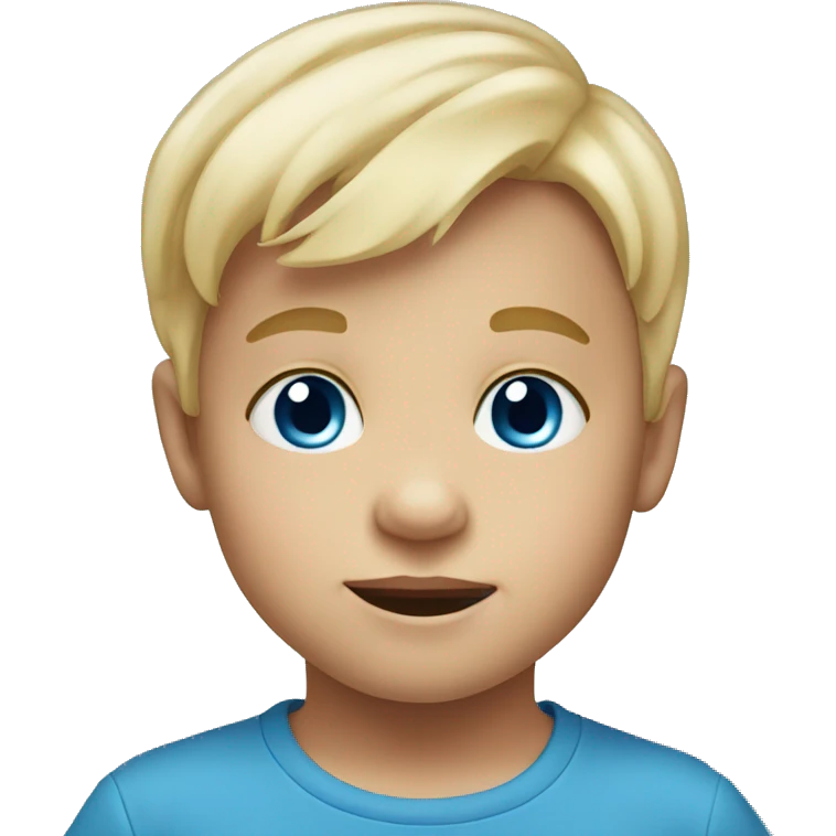 2 blonde toddler brothers blue eyed  emoji