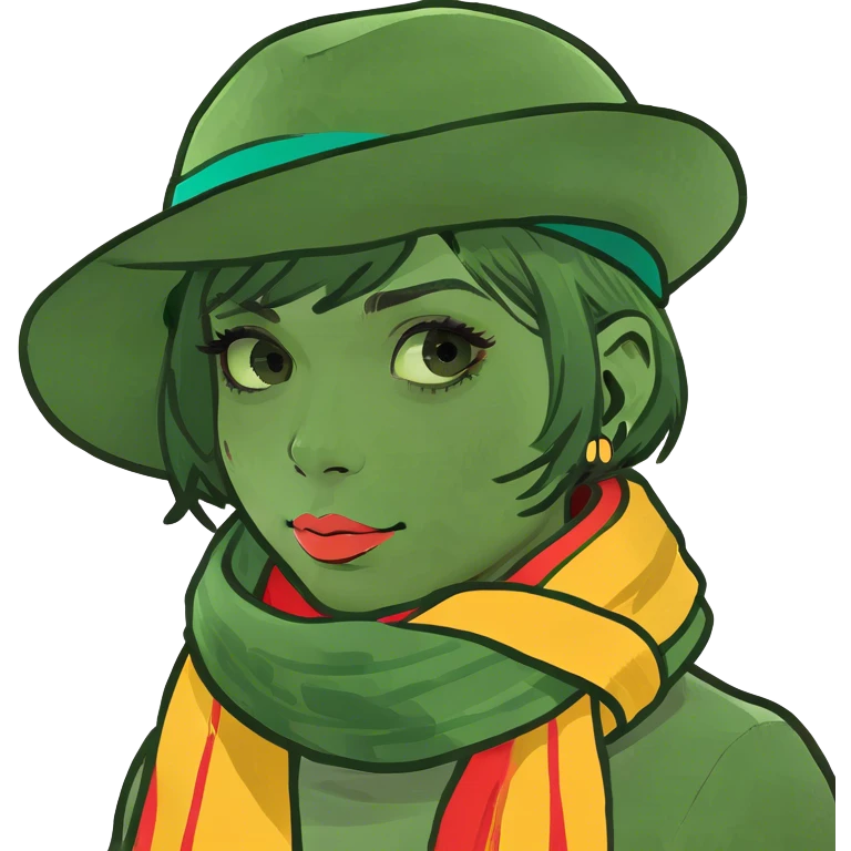 Short hair girl emoji
