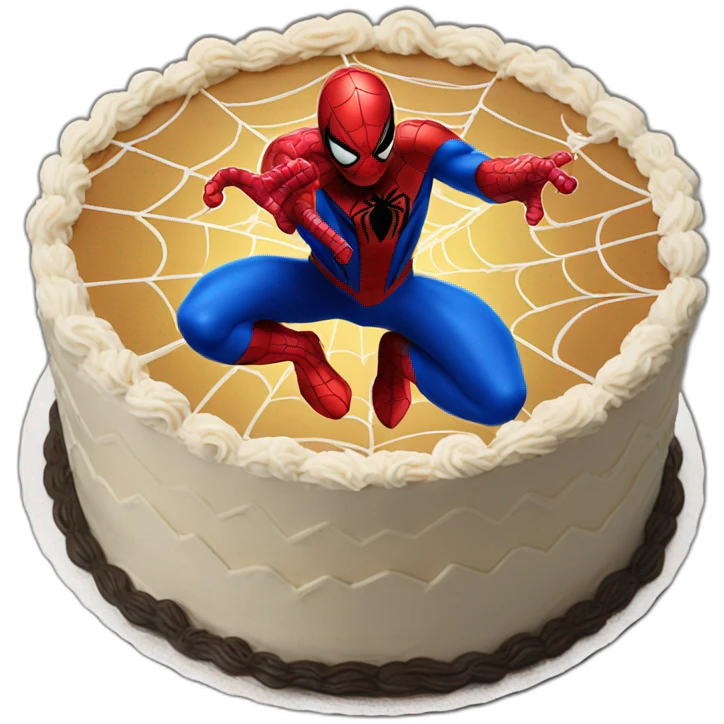 spiderman birthday cake emoji