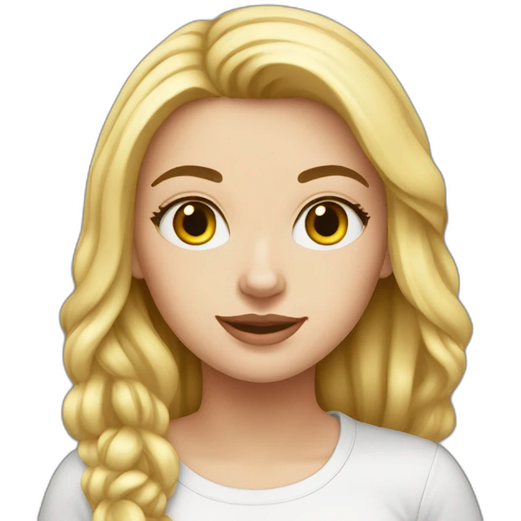 whitegirl-with-blackcat emoji