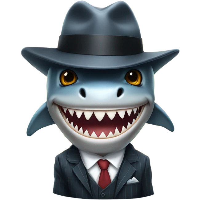 Gangster dead shark emoji
