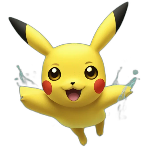 pikachu swimming emoji