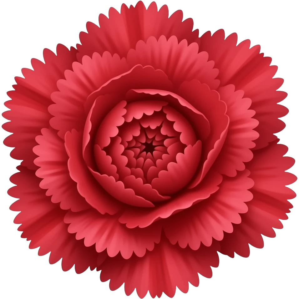 red carnation emoji
