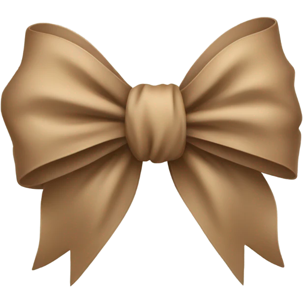 Light Brown bow  emoji