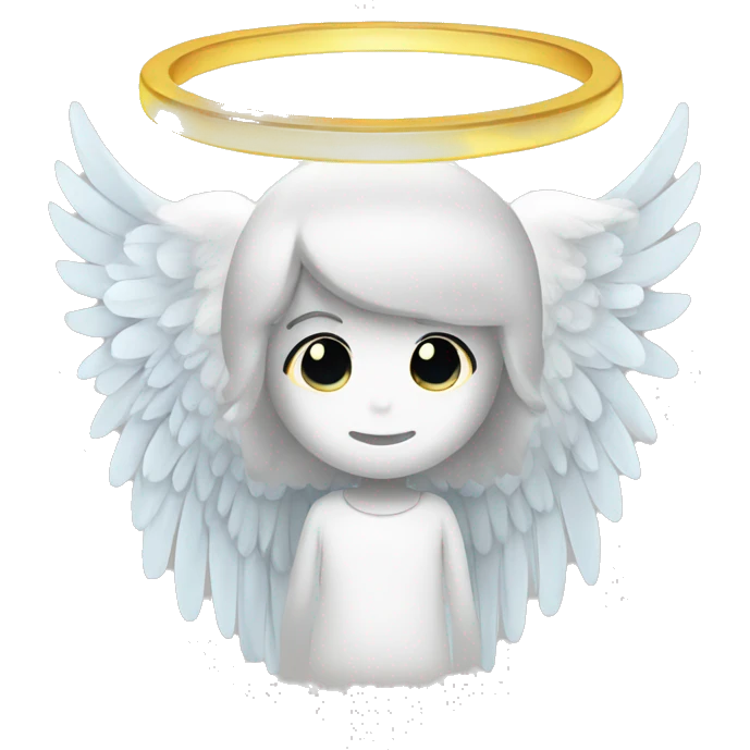 angel wings and halo emoji