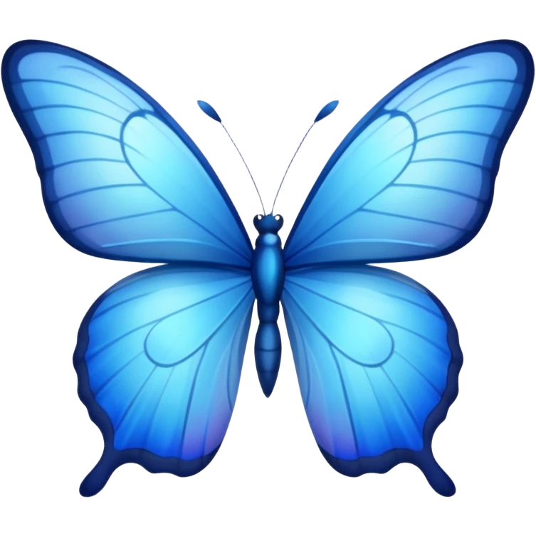 Blue butterflies emoji