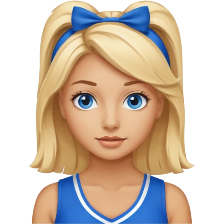 Blonde , blue eyes , Seattle , cheerleader emoji