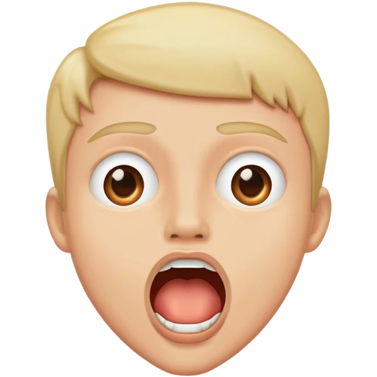 Mouth drop emoji