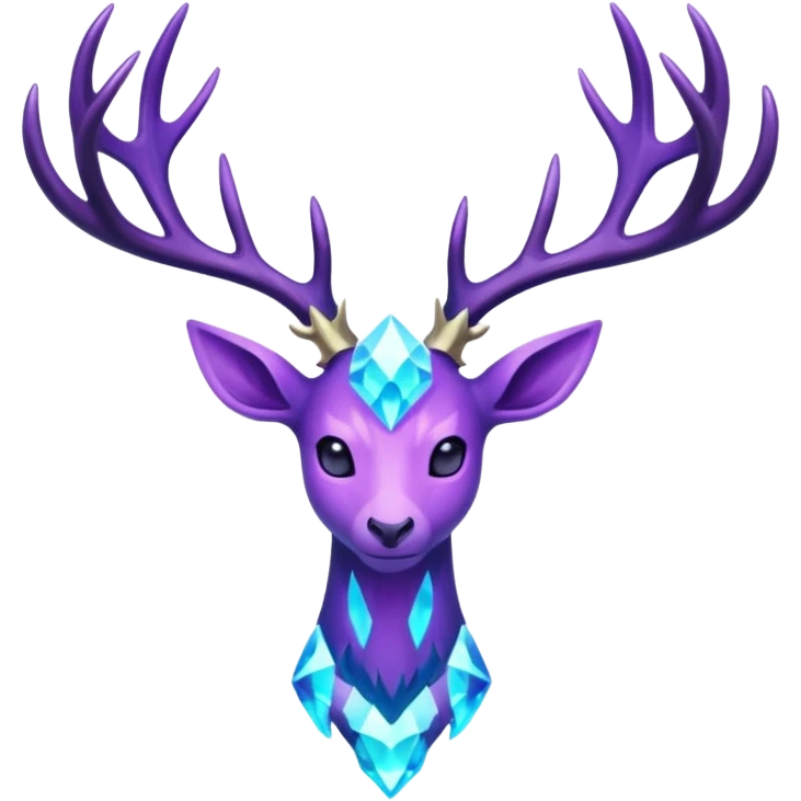 Pokemon legendary purple and cian crystal xerneas emoji
