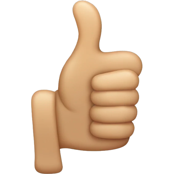 Thumbs up emoji