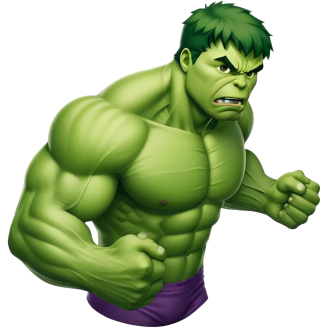 Incredible Hulk flying emoji