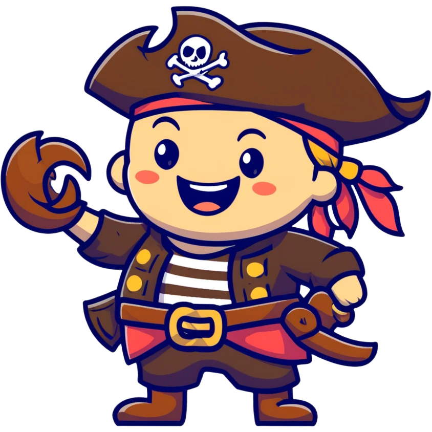 pirate laughing emoji